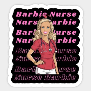 Barbie Nurse Sticker